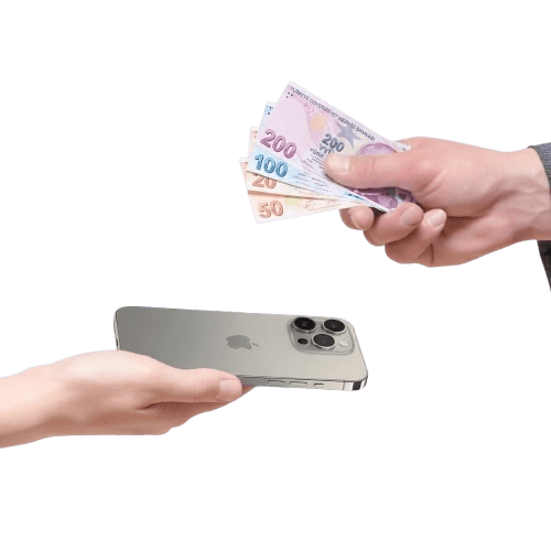 Cihazınızı nakite çevirin - iPhone ve Türk Lirası banknotları