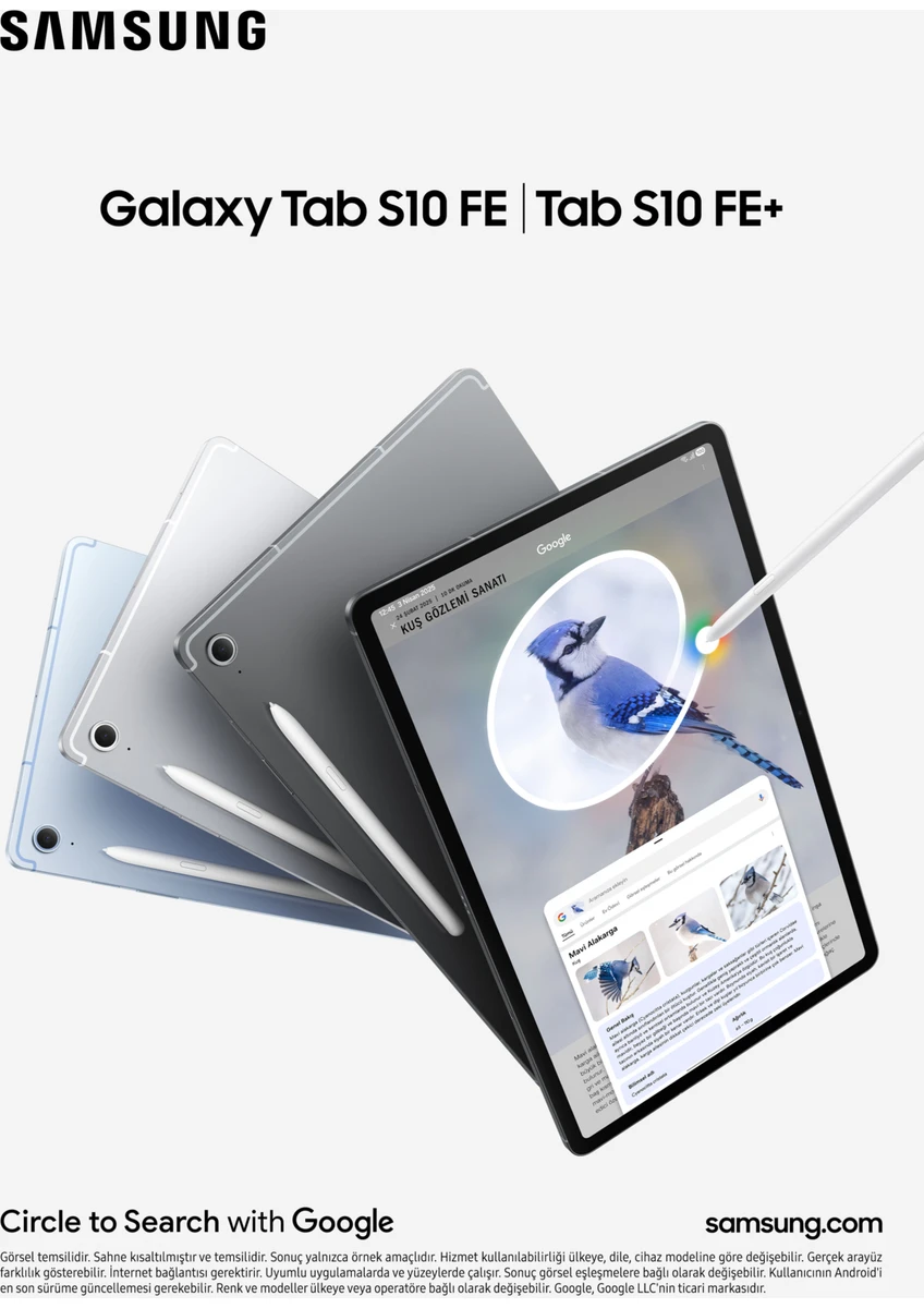 Samsung Galaxy Tab S10 FE 8GB 128GB SM-X520 Tablet-Gümüş - Görsel 2