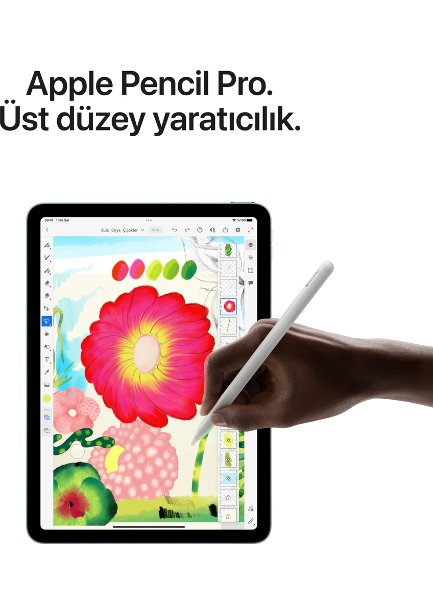 Apple iPad Air M3 11" 128GB Wi-Fi Yıldız Işığı MC9Y4TU/A - Görsel 5