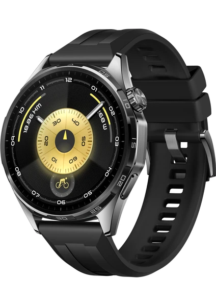Huawei Watch GT 6 46 mm - Siyah (21 güne varan pil ömrü, Sağlık Takibi, Bisiklet Özelliği, iOS & Android Uyumlu) - Görsel 2